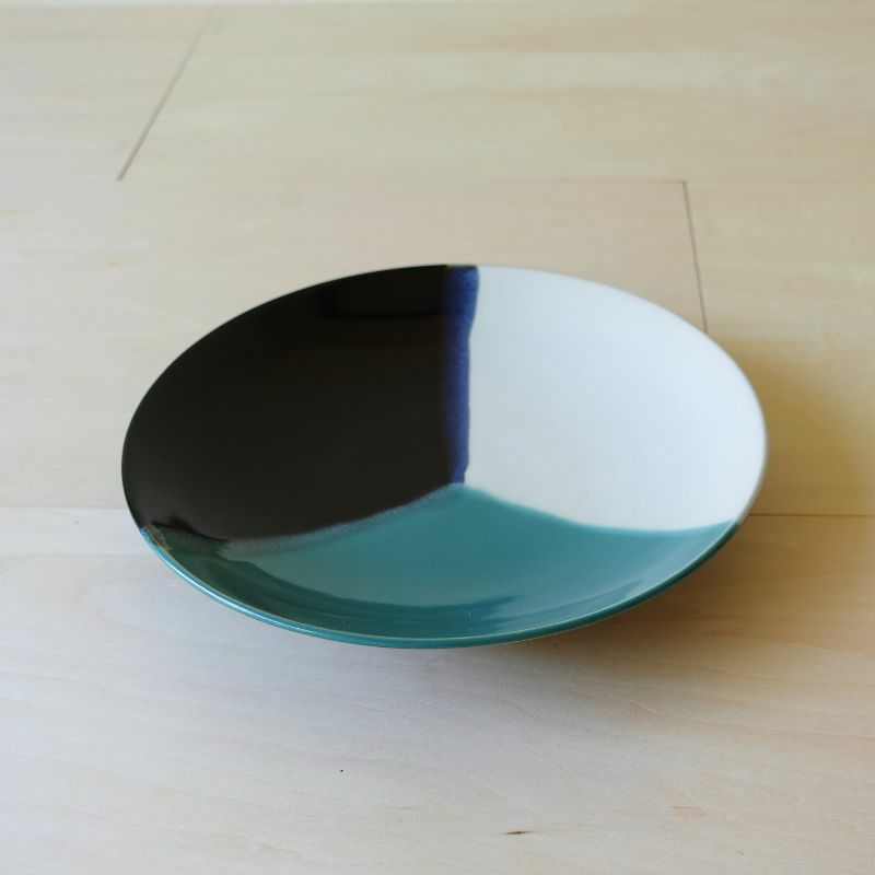 因州中井窯 三色 8寸皿 | 大江ノ郷自然牧場