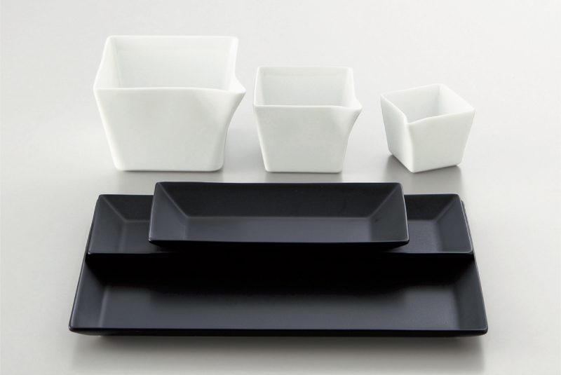 square 25長角皿 黒 | 小田陶器公式サイト