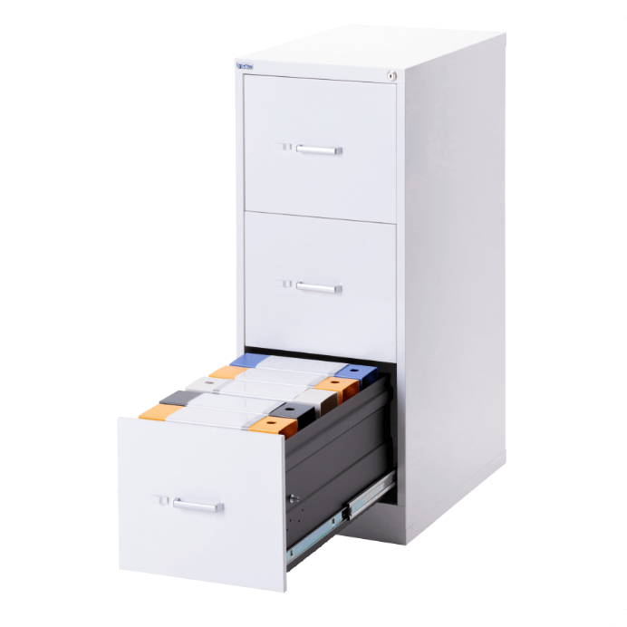 スチール製ファイリングキャビネット（3段） | オリジナルオフィス家具