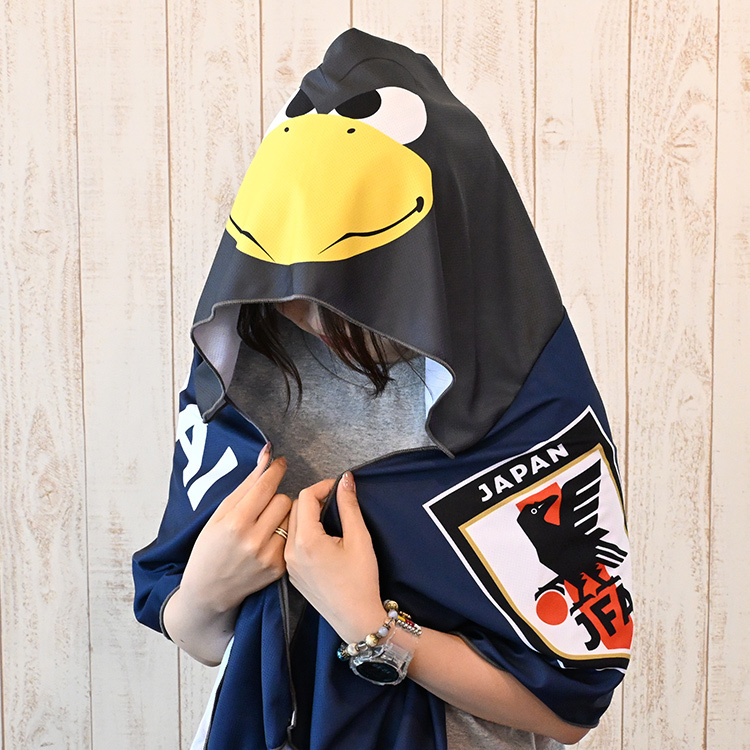 冷感フードタオル(SAMURAI BLUE) STADIUM LINE | JFA STORE | 日本