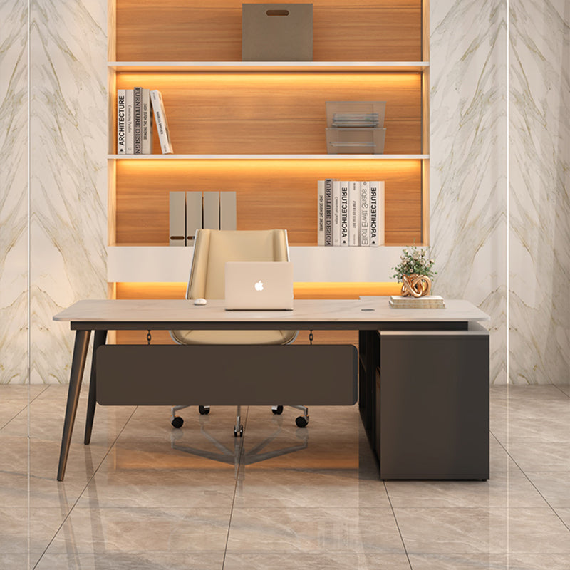 OFFINEO公式 | 大型役員デスク シンプルデザイン L字型 選べる2色