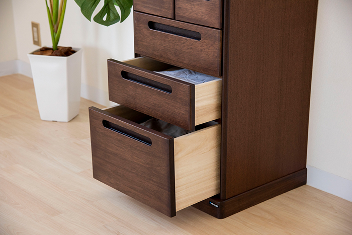 幅55 奥行42.5 高さ67】アーバン エスティ 膳引き付き55-3チェスト