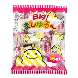 やおきん 15個 Bigましゅろ～ 15個入 駄菓子マシュマロ ビッグ