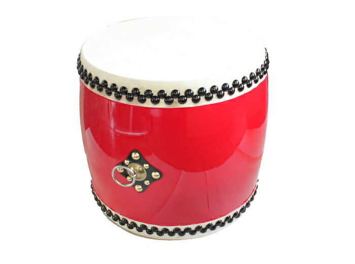 エイサー用大太鼓(中) 水牛皮 直径36c×高さ37cm バチ2本付き沖縄