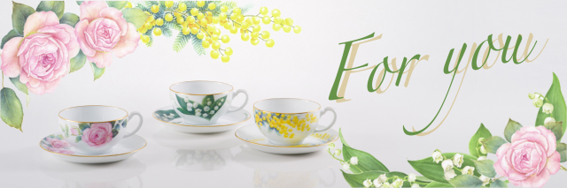 For you「ミモザ」 カップ＆ソーサー