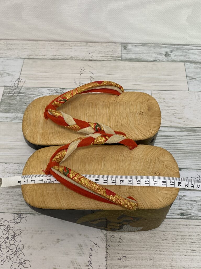 レンタル用【七五三女児ぽっくり】・3～5歳用朱塗りぽっくり、6～7歳用