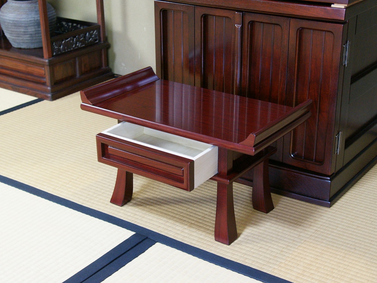 経机 紫檀調 | 仏壇大はし 奈良市・天理市・橿原市【仏壇・仏具】