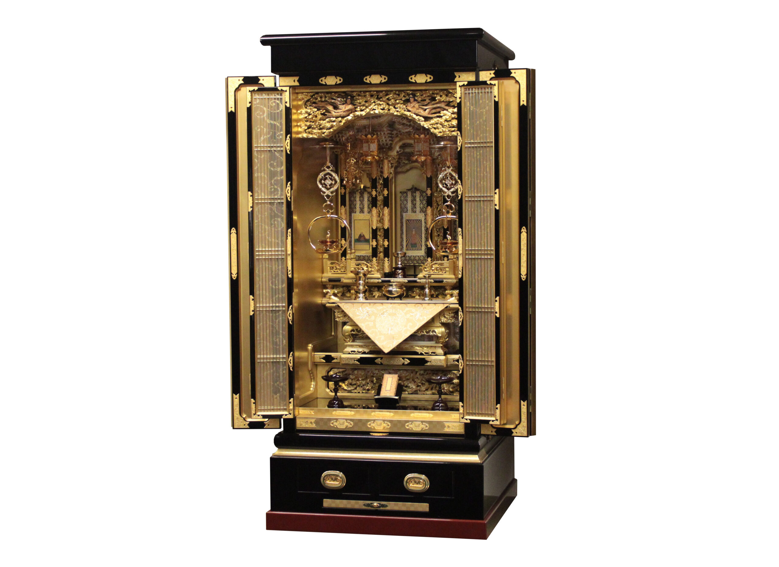 大阪型金仏壇 翠縁二尺22号総粉 東本願寺 浄土真宗大谷派