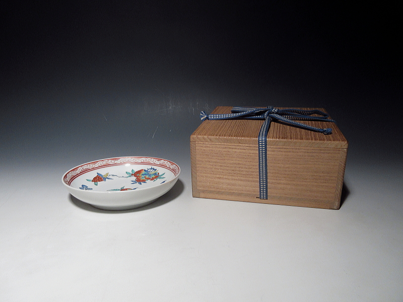 古伊万里 柿右衛門 三果文 五寸皿【延宝】 ｜ 古陶磁 大林師友堂