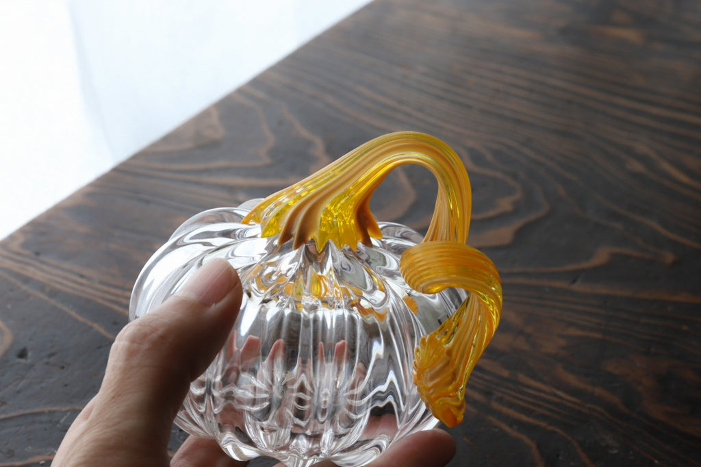 ガラスのかぼちゃ クリア×イエロー -masmon glass line- – 大寺幸八郎商店