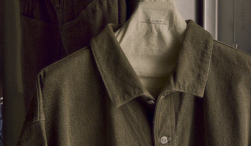 CAMP COLLAR MOULDER JACKET & TROUSER | OLD JOE BRAND