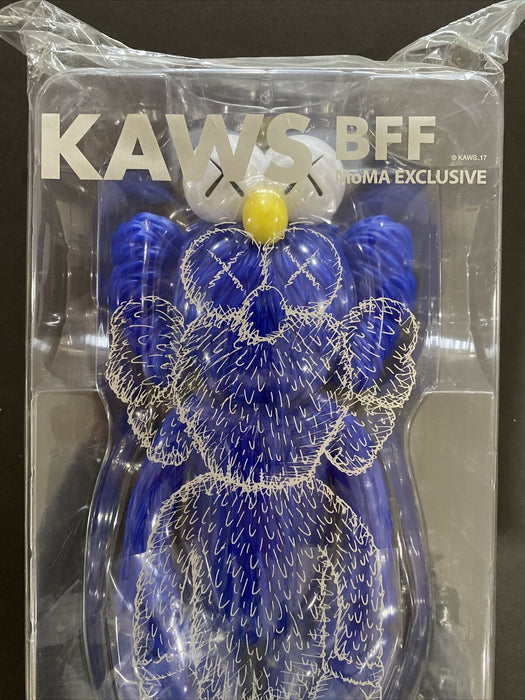 KAWS BFF MoMA Blue Exclusive Figure 2017 Medicom Toy with Original