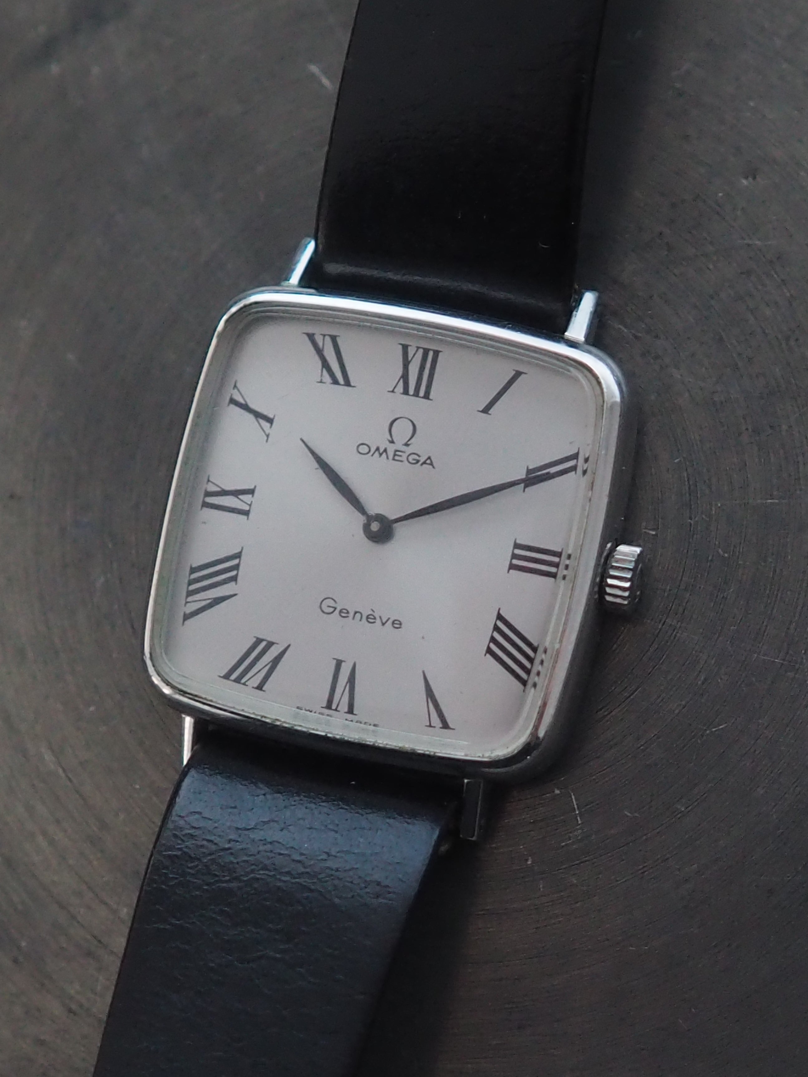 OMEGA オメガ オメガ ジュネーブ スクエア ローマン ウォッチ 腕時計