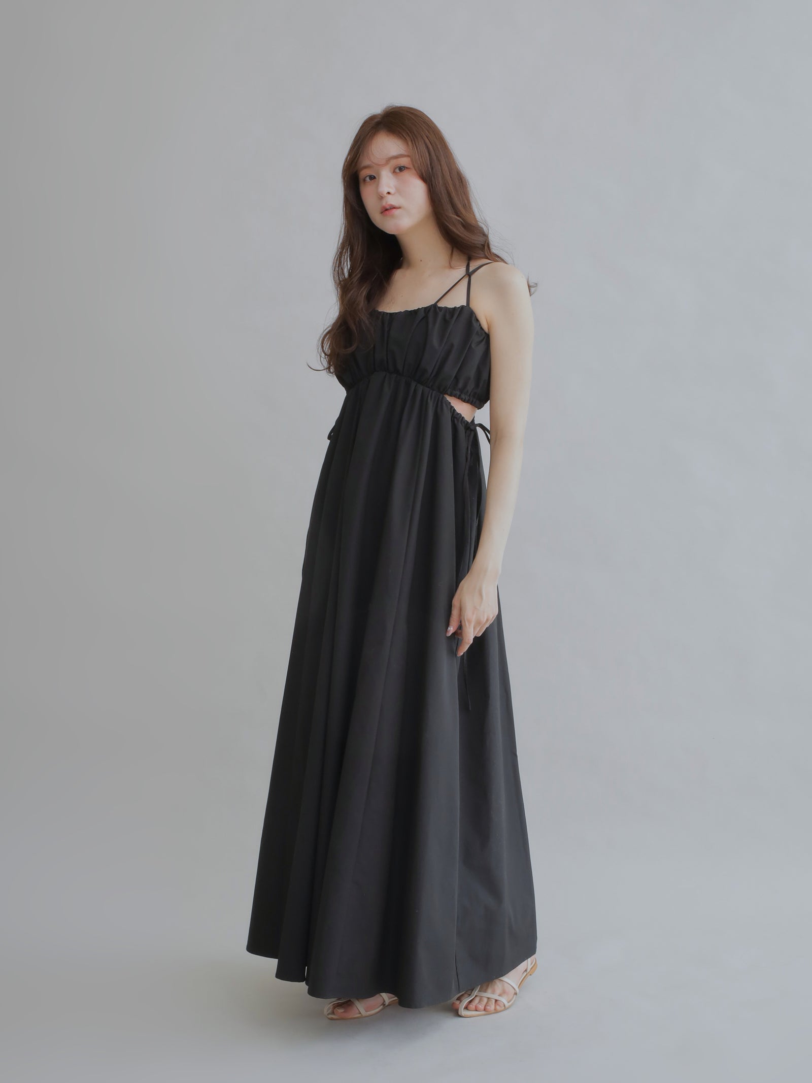 リゾートギャザーワンピース