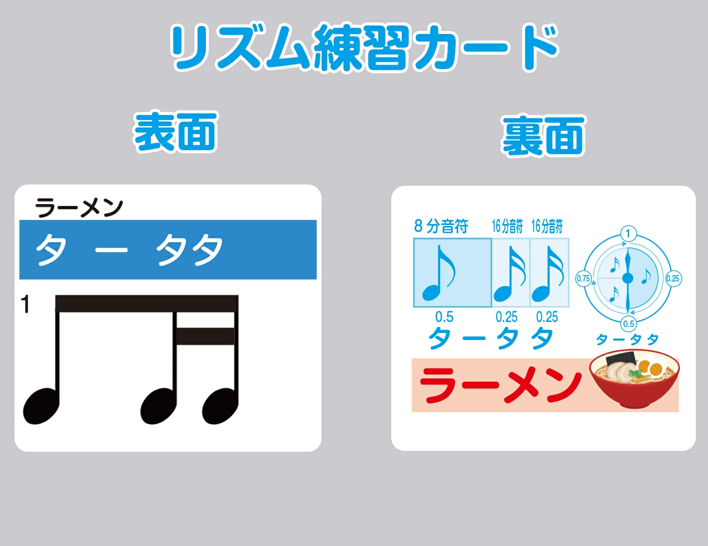 おんぷカードショップ / リズム練習カード