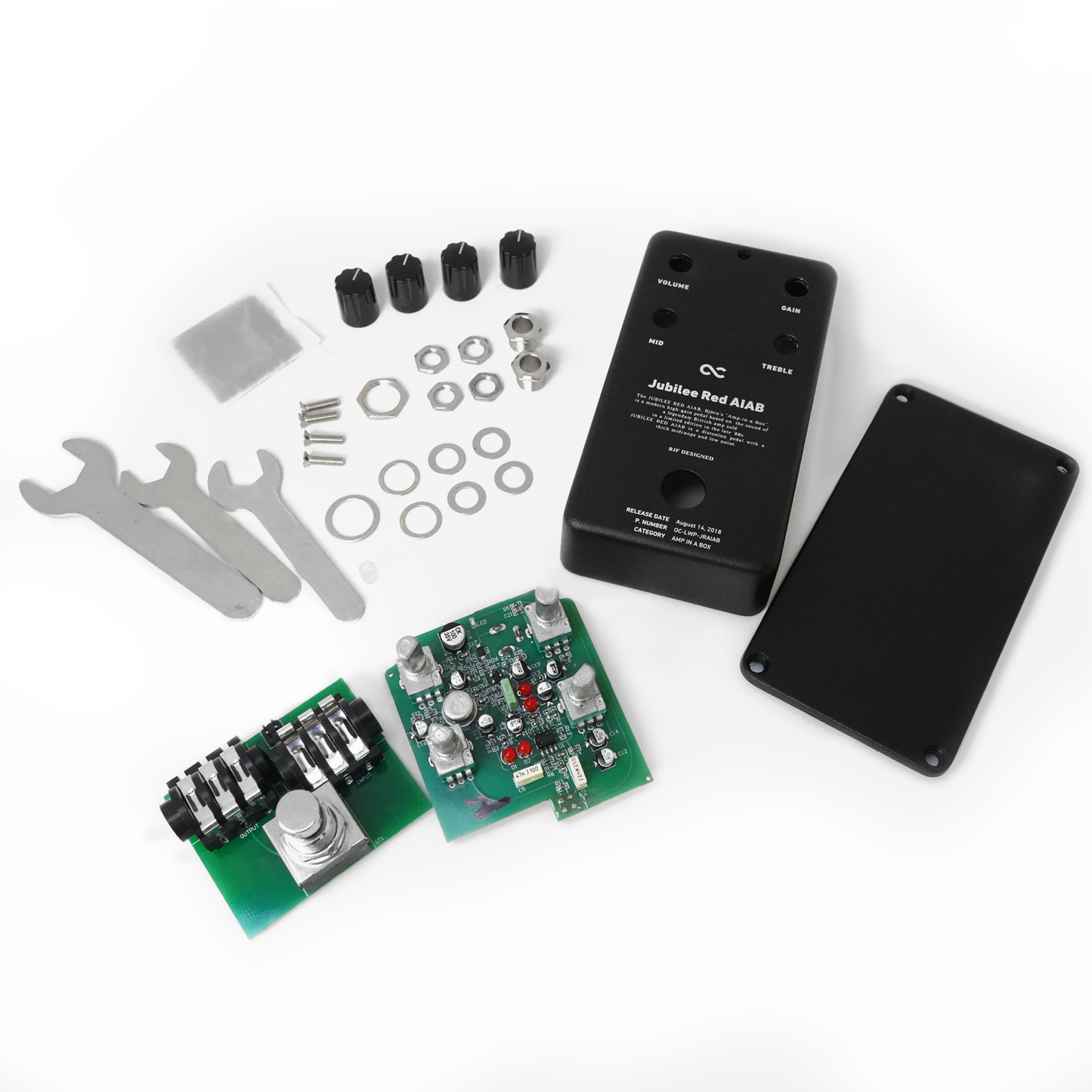LWP Series Jubilee Red AIAB Solder Free Pedal Kit (OC-LWP-JRAIAB