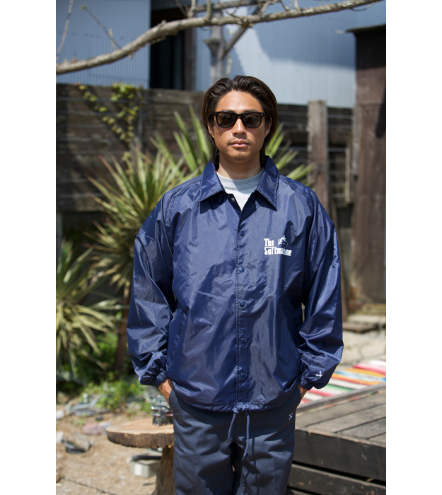 トリプルネームコーチジャケット Angel navy - ONEWORLD SURFSHOP 千葉