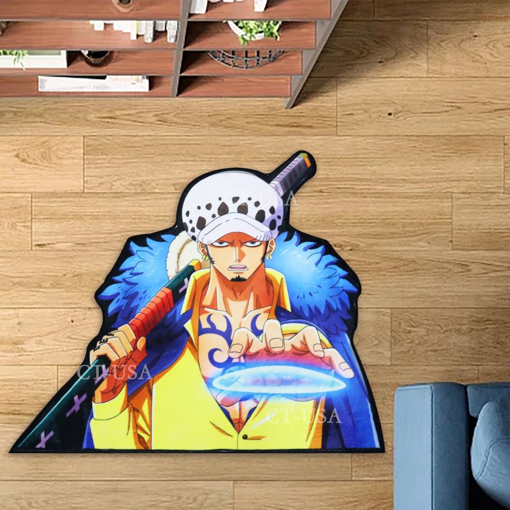 Trafalgar D. Water Law One Piece Shape Anime Non-Slip Home Decor