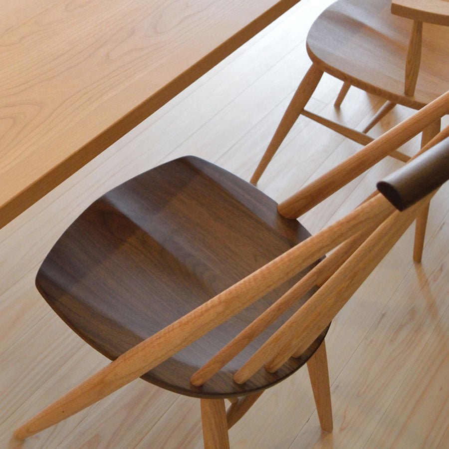 シビルチェア ウォールナット×オーク｜柏木工｜CC71K – カチート