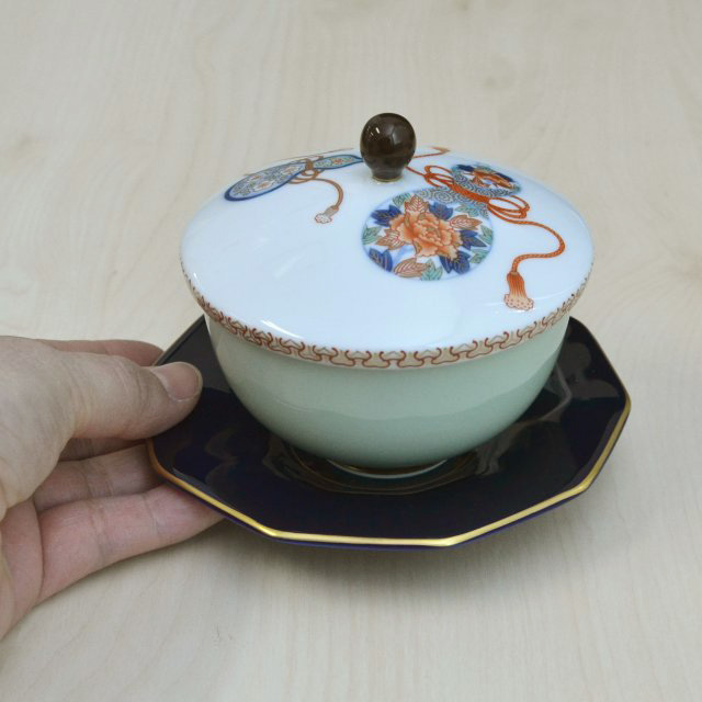 染錦瓢絵）蓋付湯のみセット|有田焼の老舗-香蘭社オンラインショップ