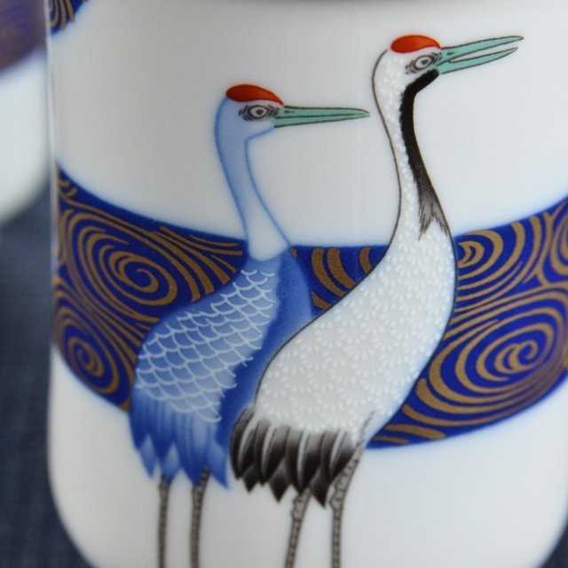 光琳鶴）組湯のみ|有田焼の老舗-香蘭社オンラインショップ