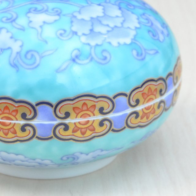 染錦青華緑彩）ボンボニエール|有田焼の老舗-香蘭社オンラインショップ