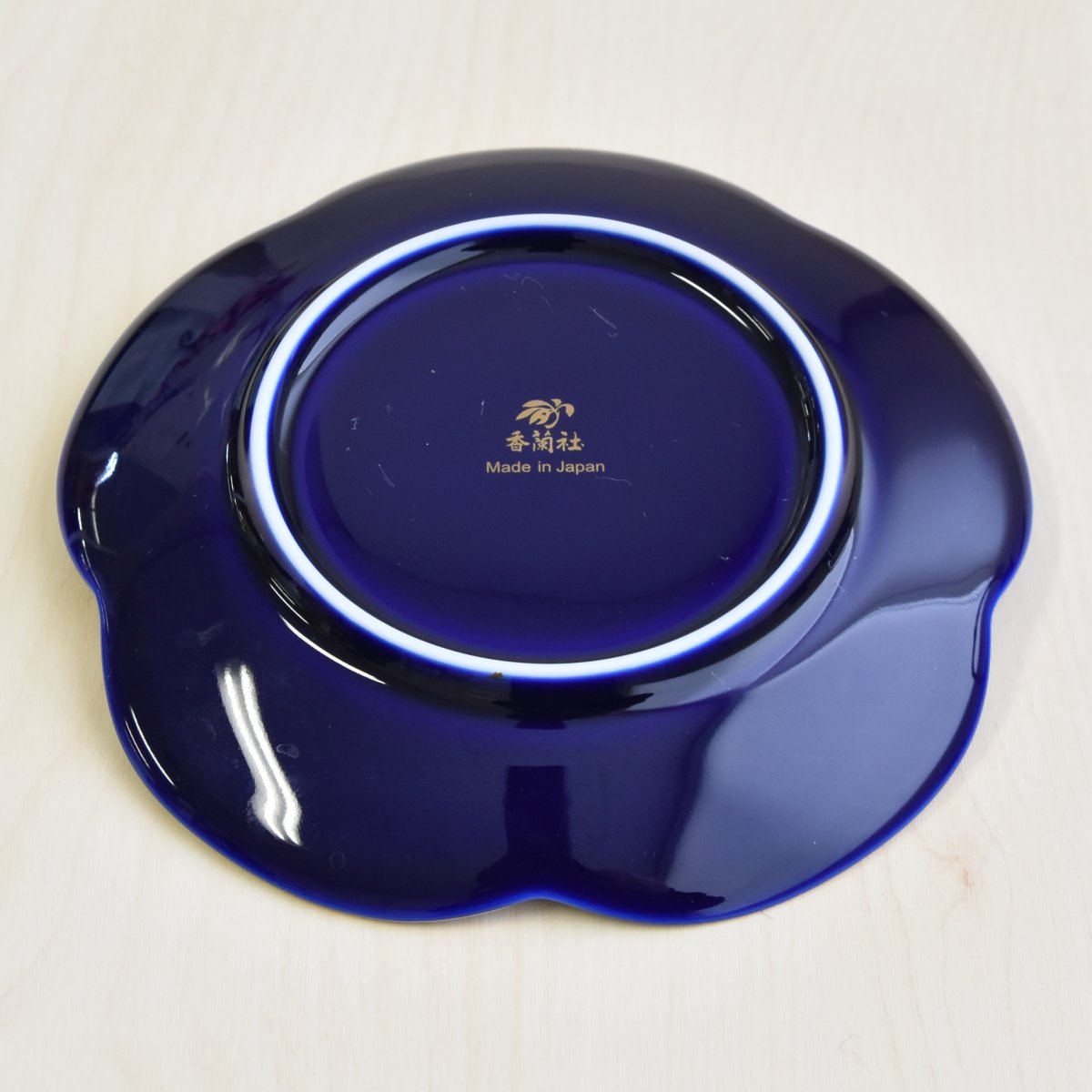 ルリ花丸紋）小皿5枚セット|有田焼の老舗-香蘭社オンラインショップ