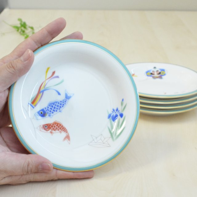 月ごよみ】中皿（銘々皿）5枚セット|有田焼の老舗-香蘭社オンライン