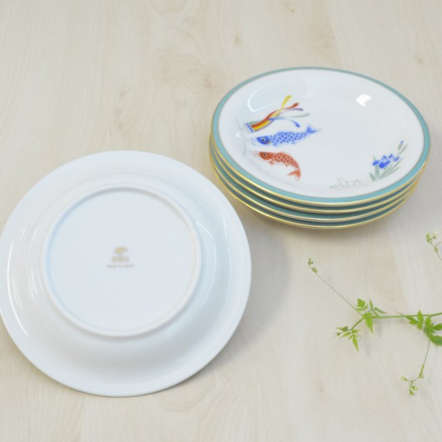 月ごよみ】中皿（銘々皿）5枚セット|有田焼の老舗-香蘭社オンライン