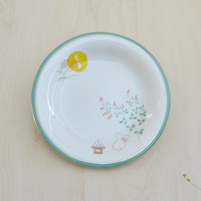 月ごよみ】中皿（銘々皿）5枚セット|有田焼の老舗-香蘭社オンライン