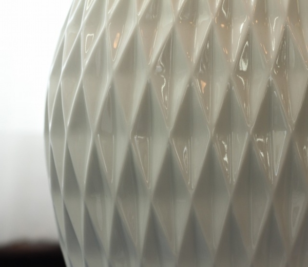 白磁ダイヤ）花瓶|有田焼の老舗-香蘭社オンラインショップ