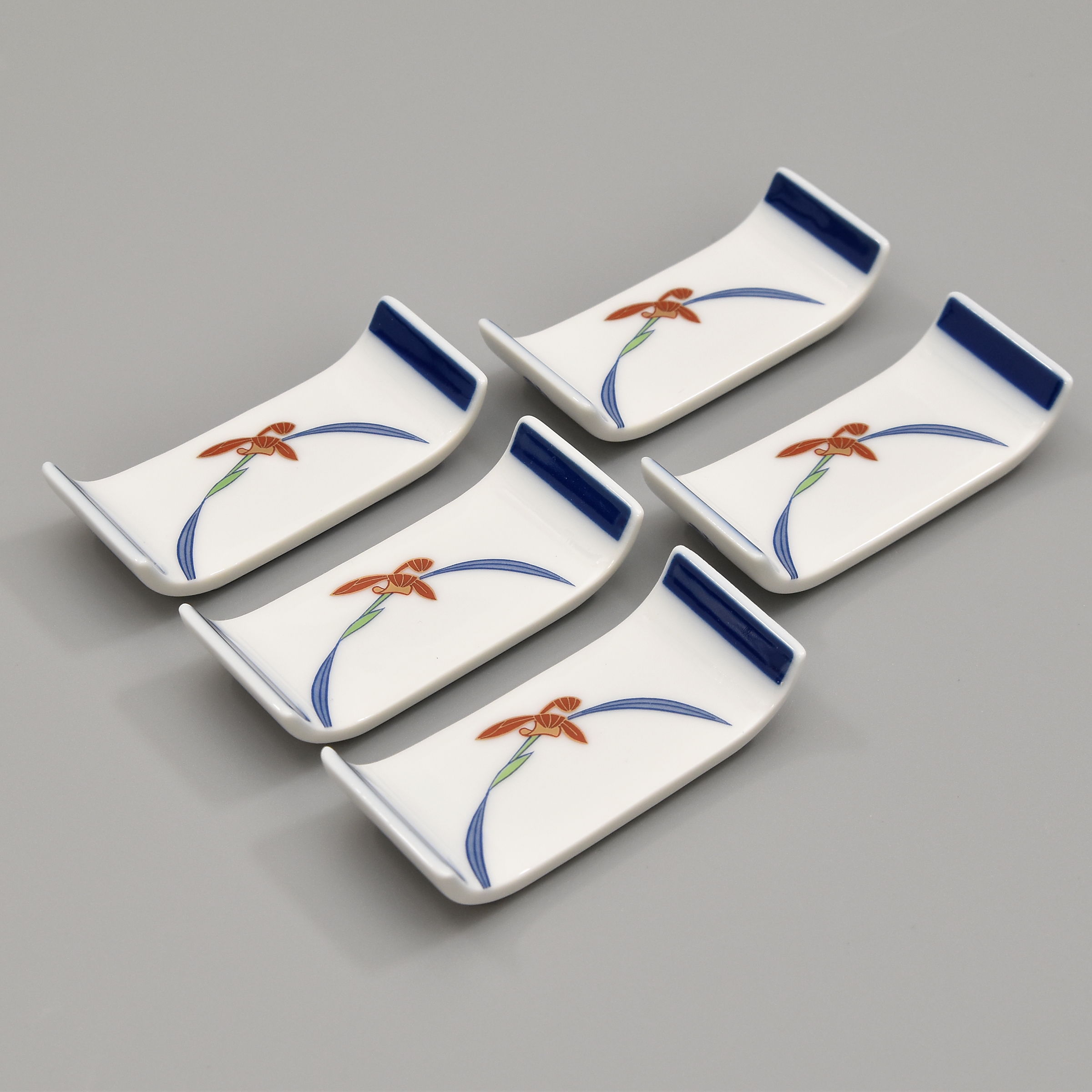 オーキッドレース）箸置5個セット|有田焼の老舗-香蘭社オンラインショップ
