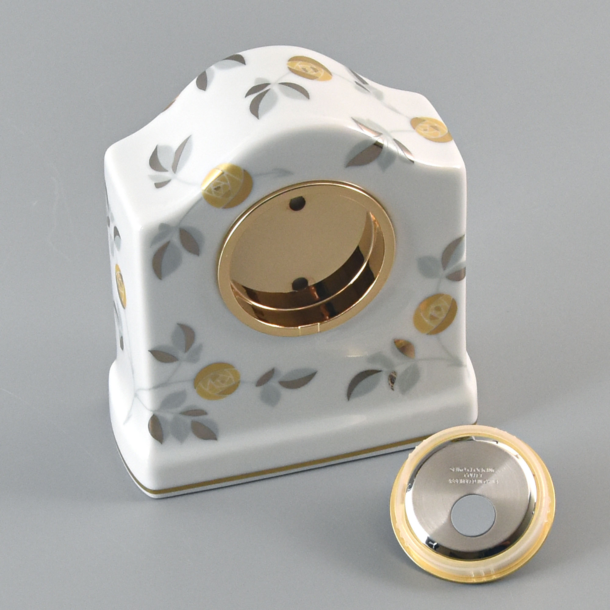 燦彩ばら）置時計|有田焼の老舗-香蘭社オンラインショップ