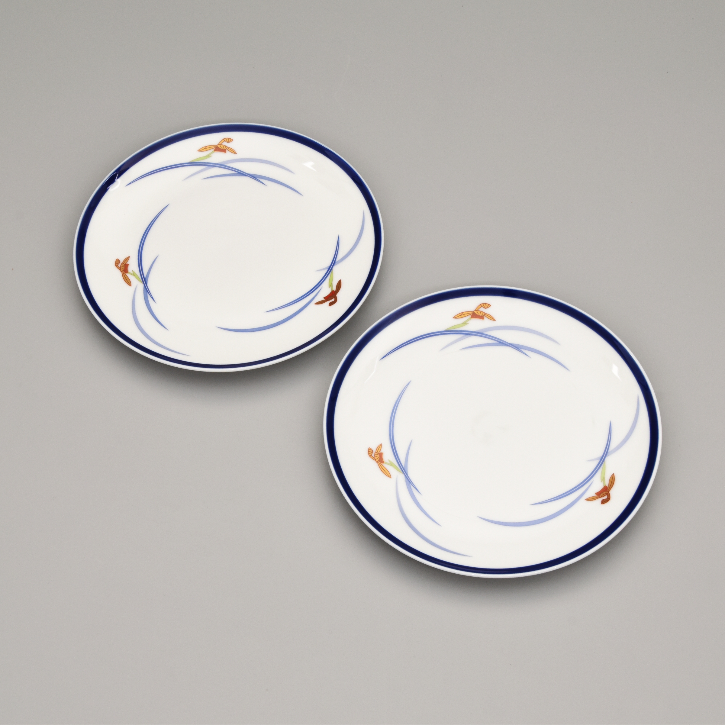 オーキッドブルーム）ペアプレート170|有田焼の老舗-香蘭社オンライン