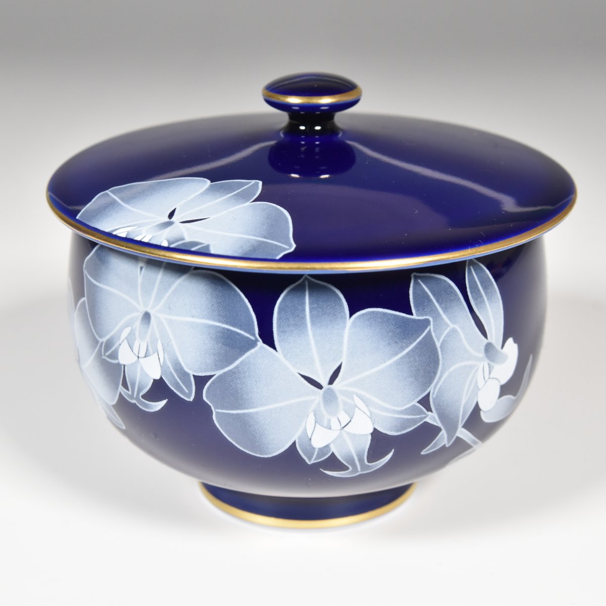 ルリ胡蝶蘭）有田焼 茶器揃|有田焼の老舗-香蘭社オンラインショップ