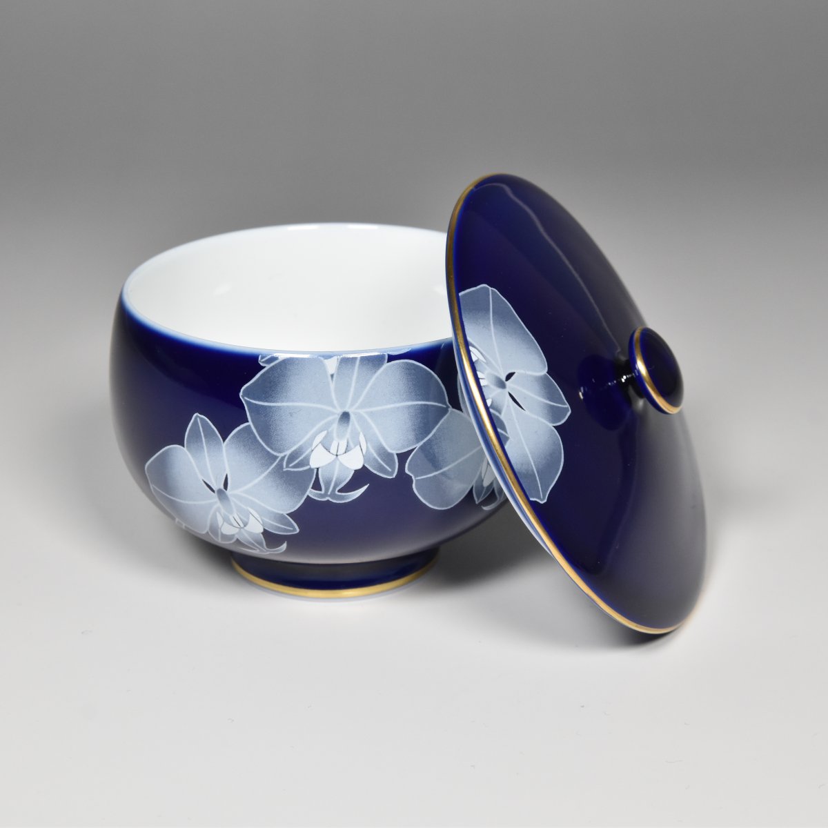 ルリ胡蝶蘭）有田焼 茶器揃|有田焼の老舗-香蘭社オンラインショップ