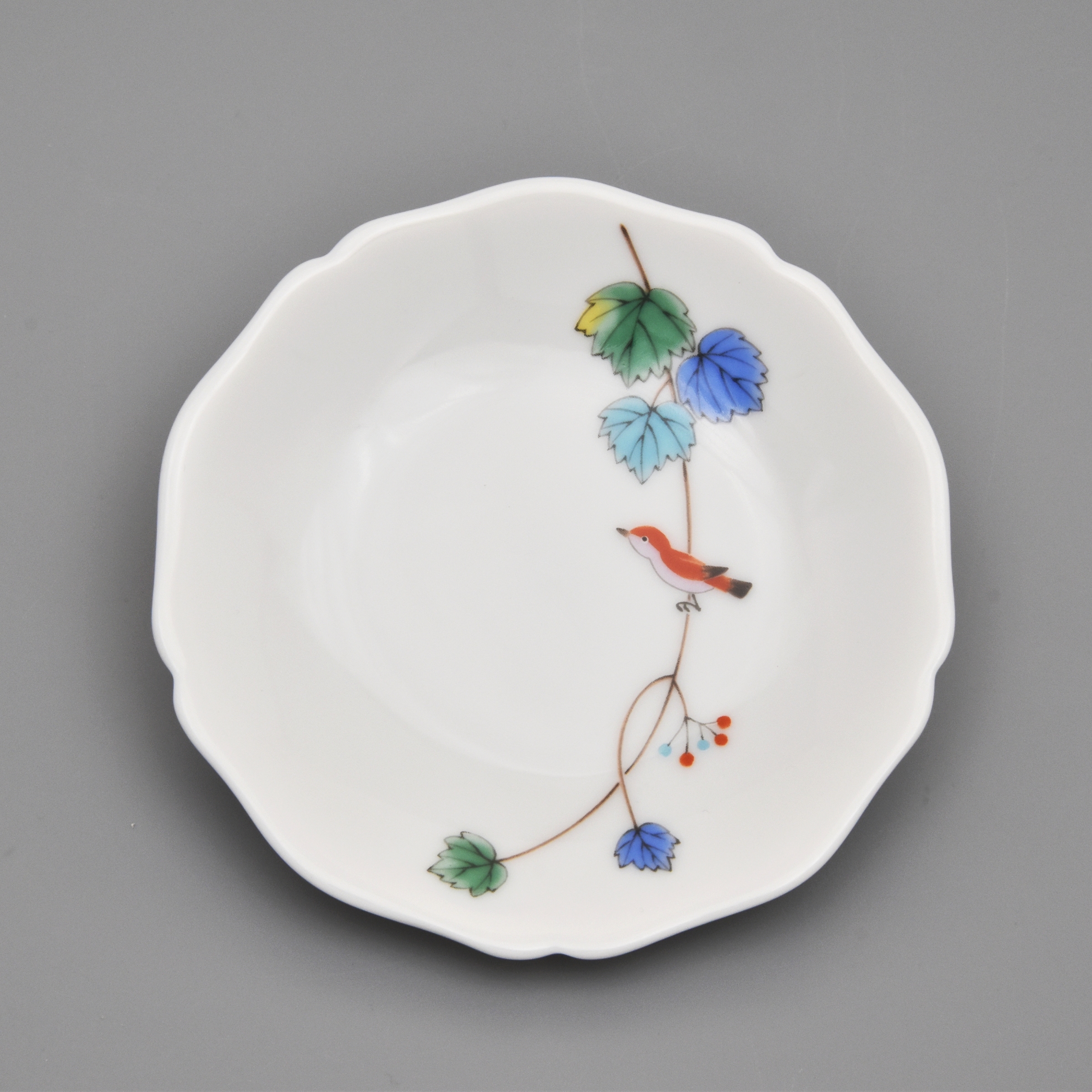 小鳥の詩）小皿5枚セット（径10cm）|有田焼の老舗-香蘭社オンライン