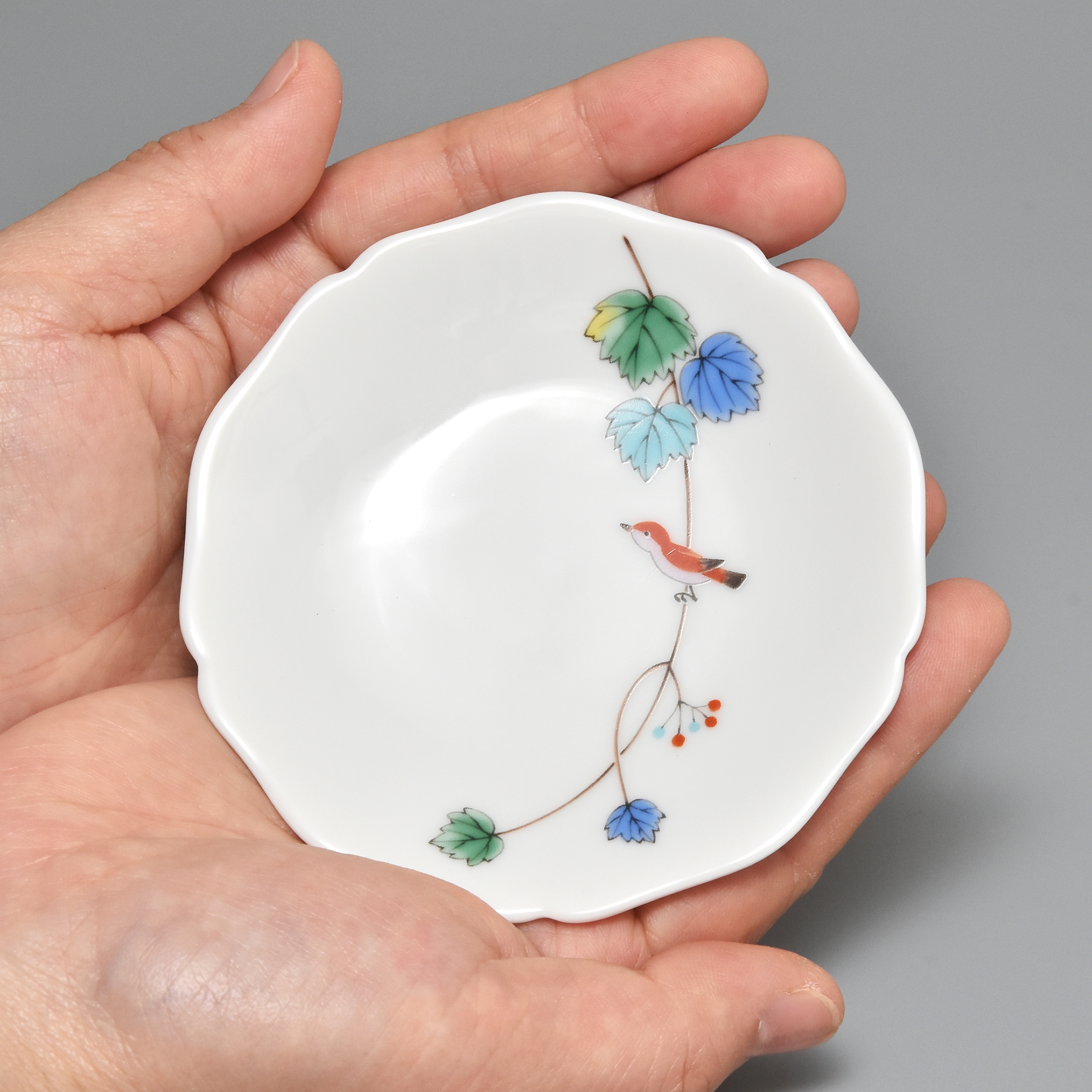 小鳥の詩）小皿5枚セット（径10cm）|有田焼の老舗-香蘭社オンライン