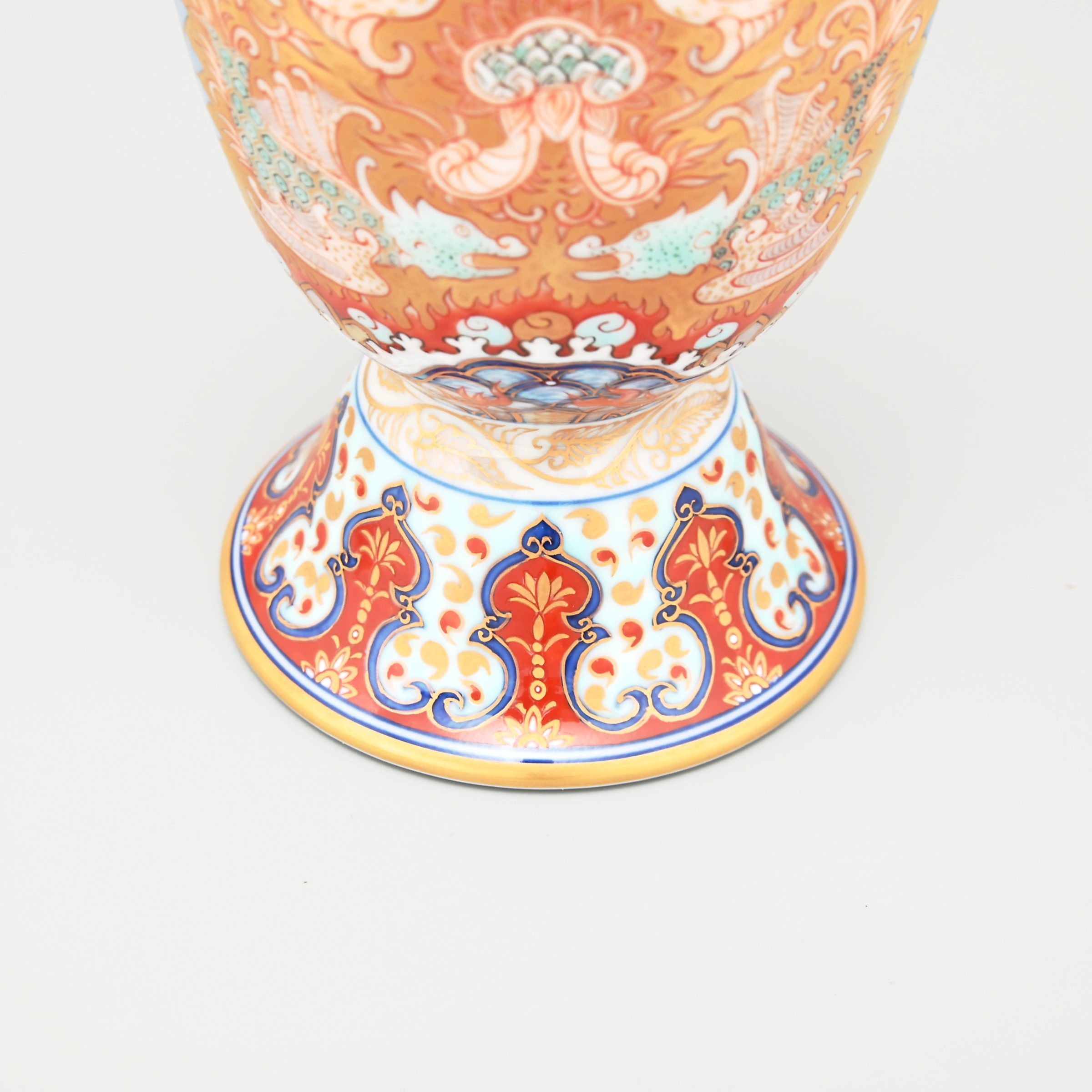 色絵鳳凰応龍文）耳付花瓶|有田焼の老舗-香蘭社オンラインショップ