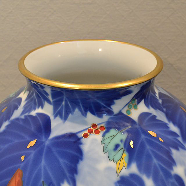 蔦】花瓶|有田焼の老舗-香蘭社オンラインショップ