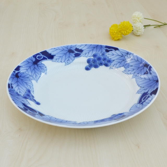 ハーベストグレープ）22.5cmプレート|有田焼の老舗-香蘭社オンライン