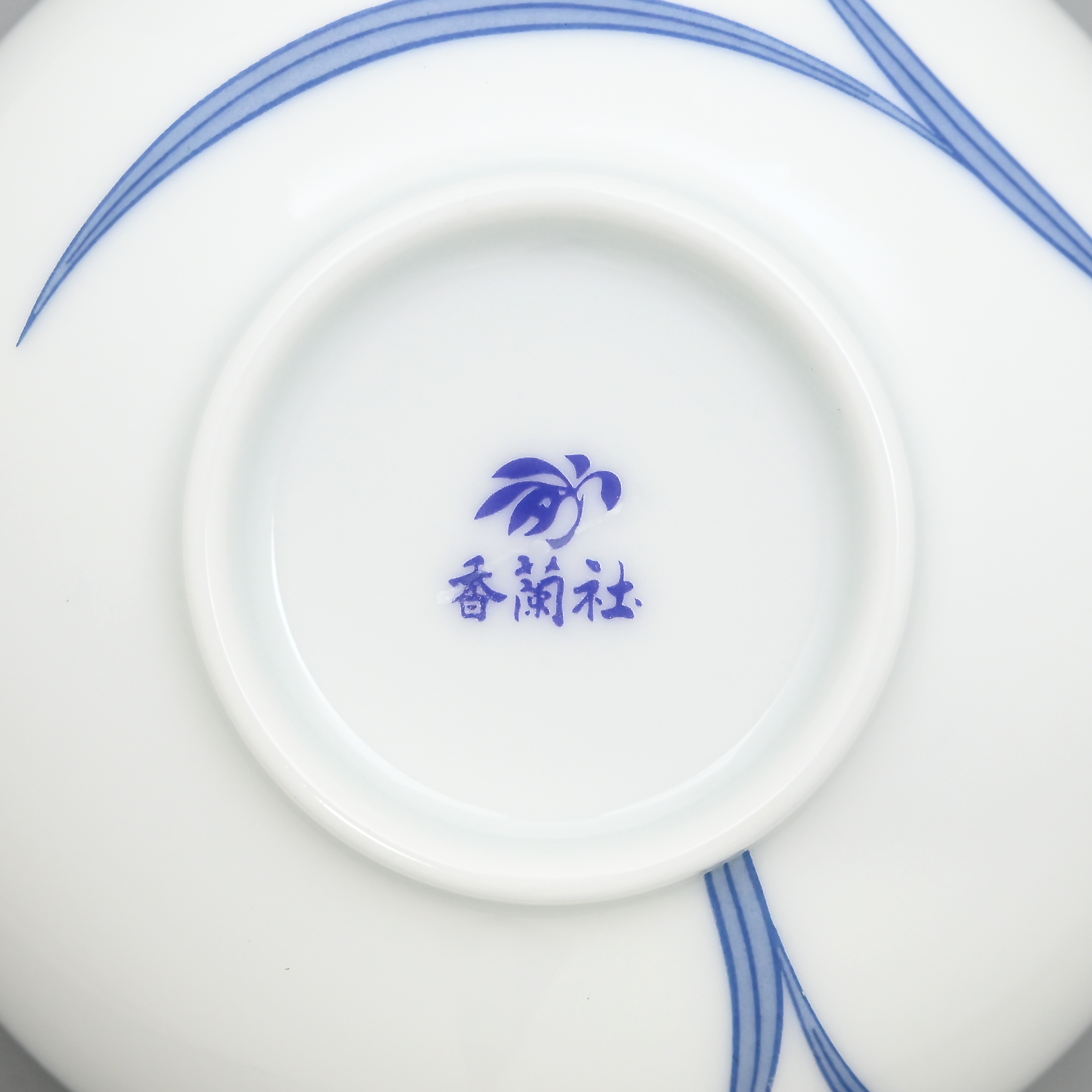 オーキッドレース） 蓋付湯のみ5客セット|有田焼の老舗-香蘭社