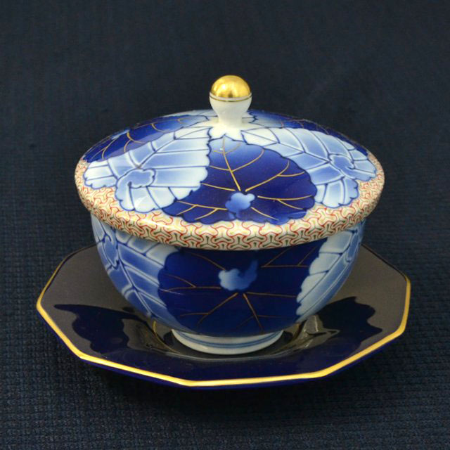 愁海棠】高級蓋付湯のみ5客セット|有田焼の老舗-香蘭社オンラインショップ