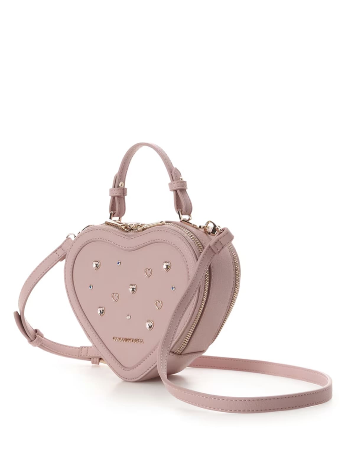 COLON ハート型バッジ付きショルダーバッグ COLON ハート型バッジ付き