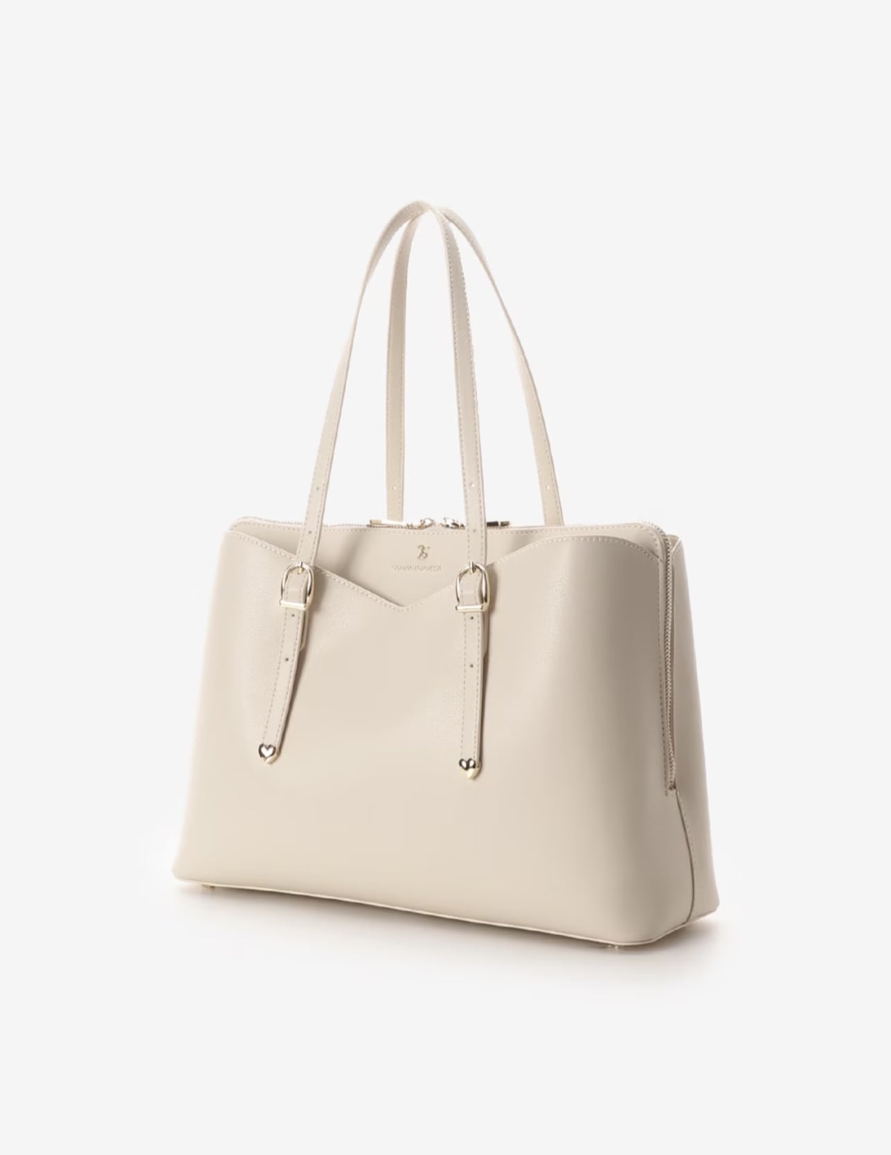 プチハートA4トートバッグ【オフホワイト】(オフホワイト