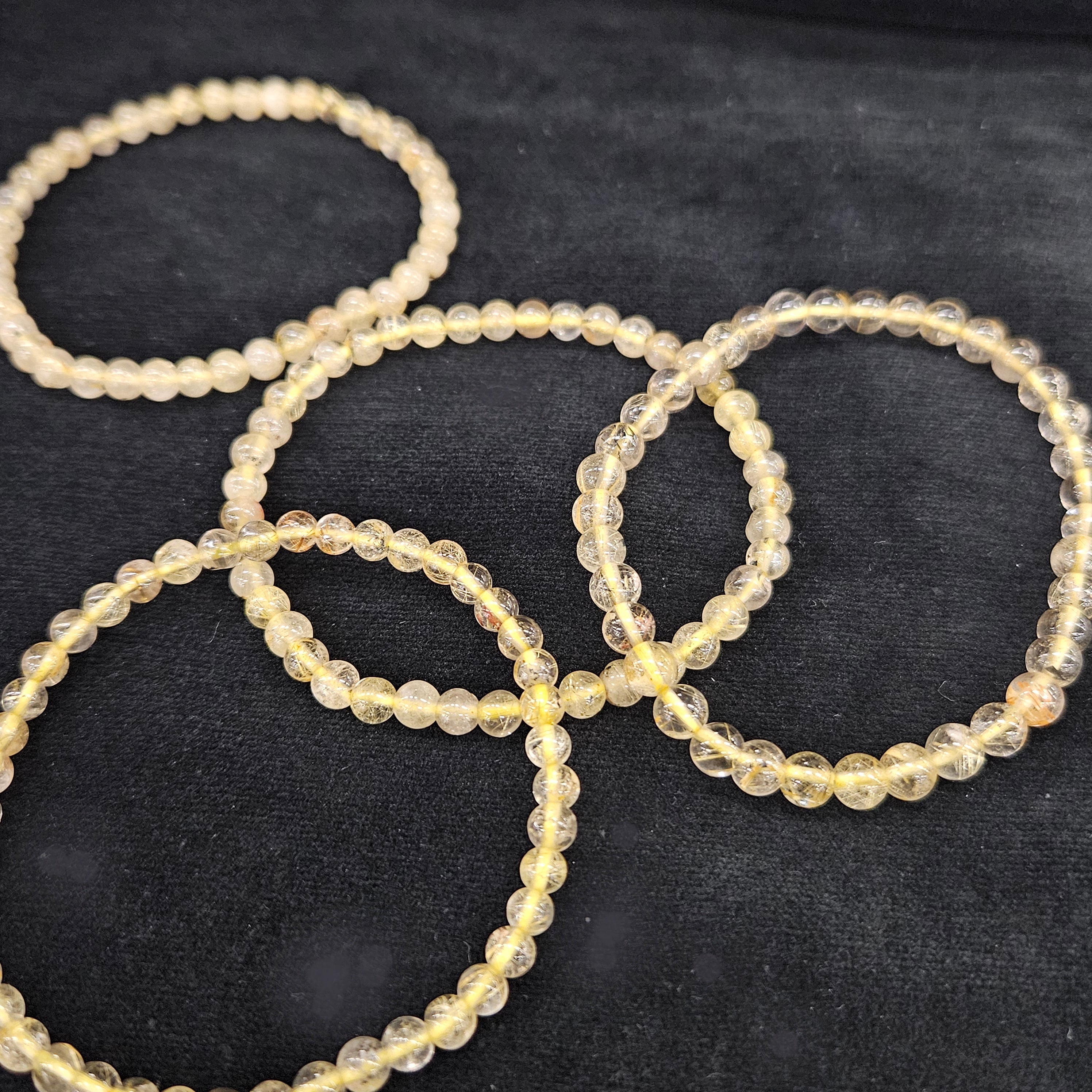 ルチルクォーツ - ブレスレット4〜5mm - 天然石 - 開運 – STONEMARKET