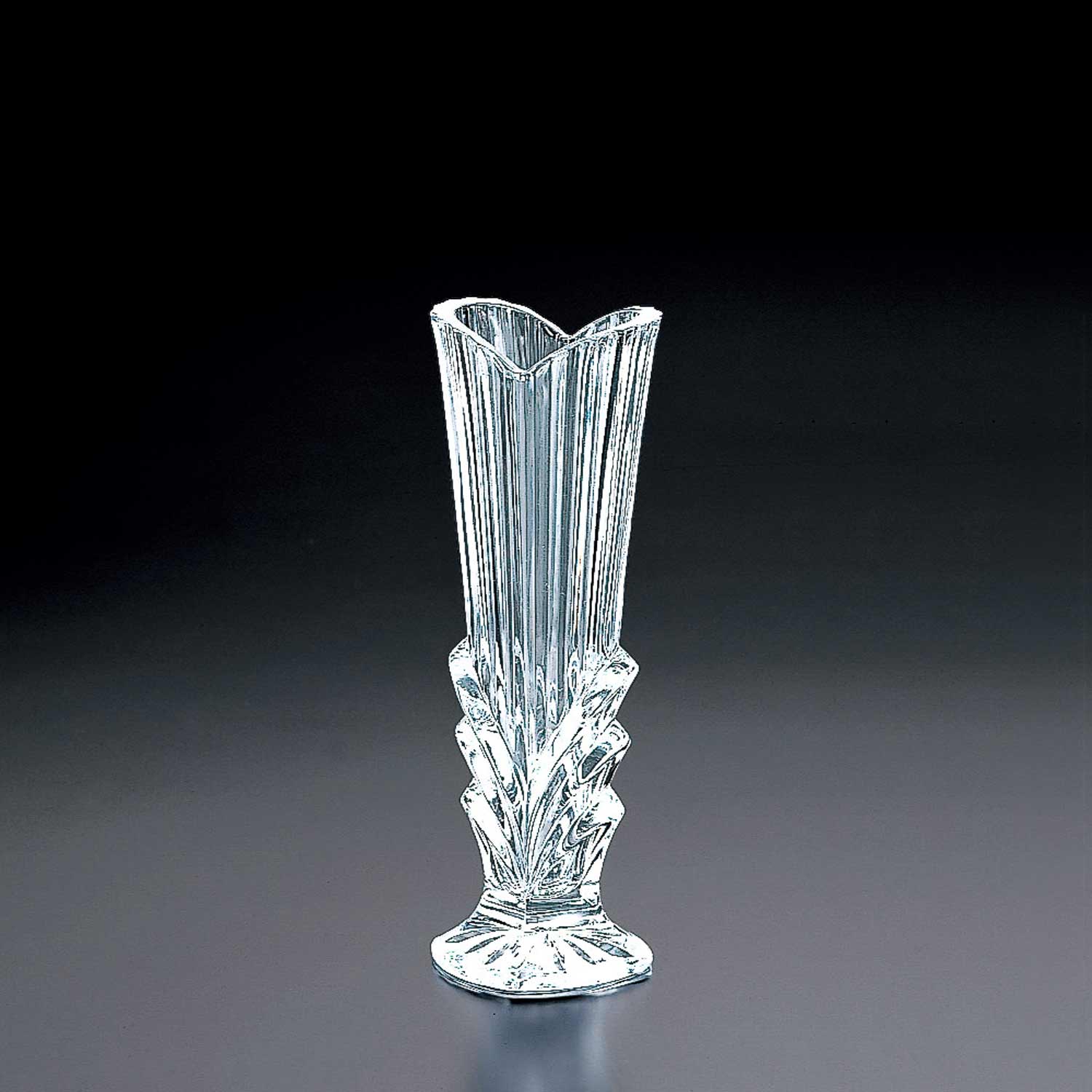 佐々木ガラス クリスタル ロビン 小鳥 コンポート 花瓶 脚付きボウル