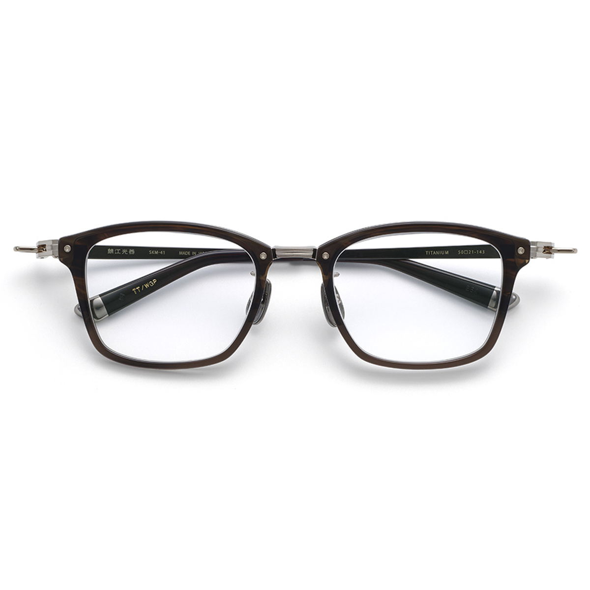 鯖江光器 M-41 トートイス／ホワイトゴールド 50(トートイス／ホワイト