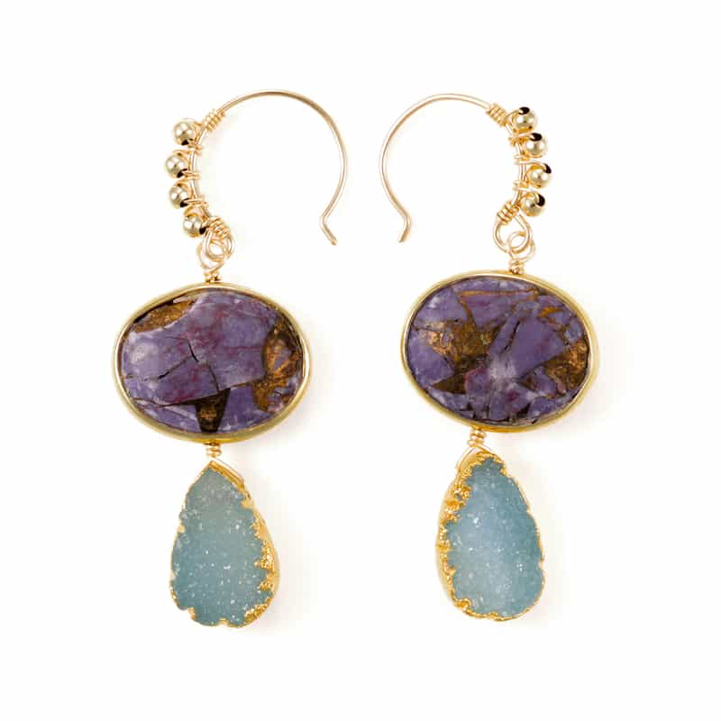 LA SOEUR＜ラ スール＞バーニーズ ニューヨーク限定ピアス （パープル