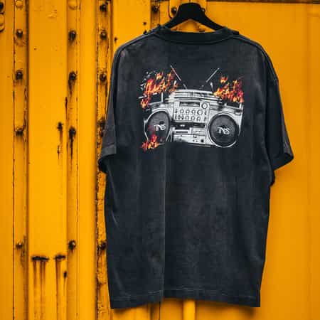 SAINT MXXXXXX＜セント マイケル＞ ヴィンテージ加工プリントTシャツ